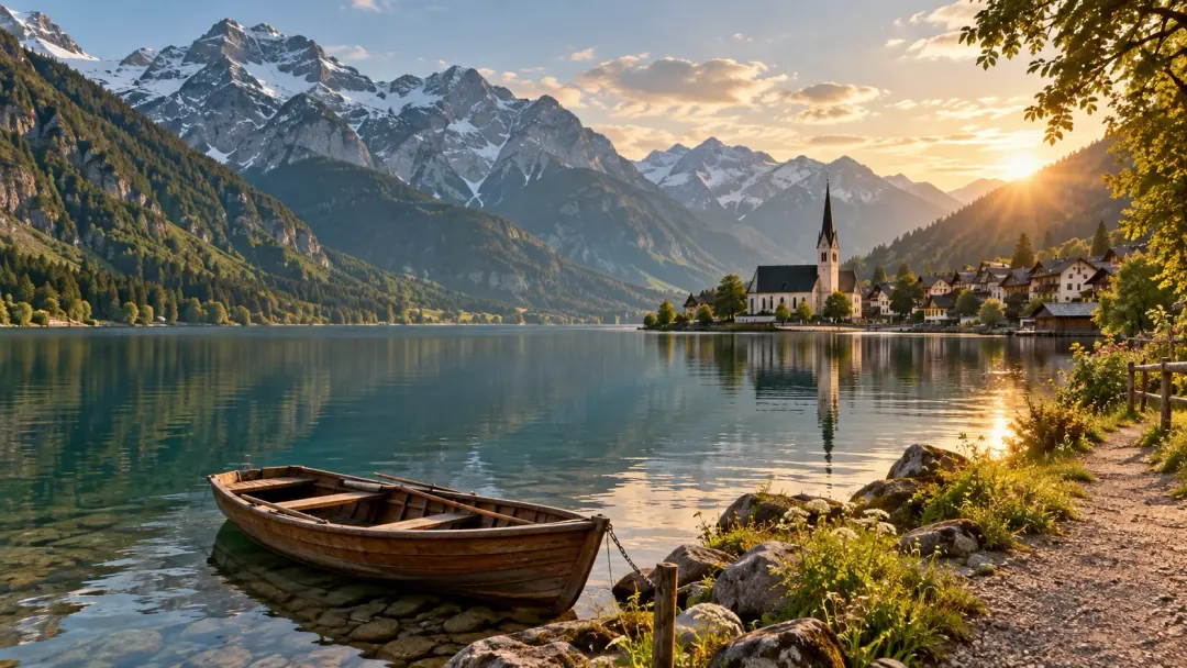 Between the water and the mountains